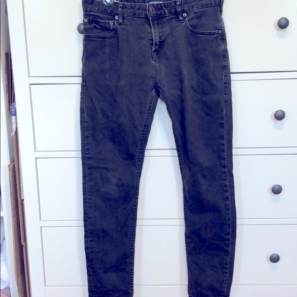 Men's Scotch & Soda Skim super-slim black jeans